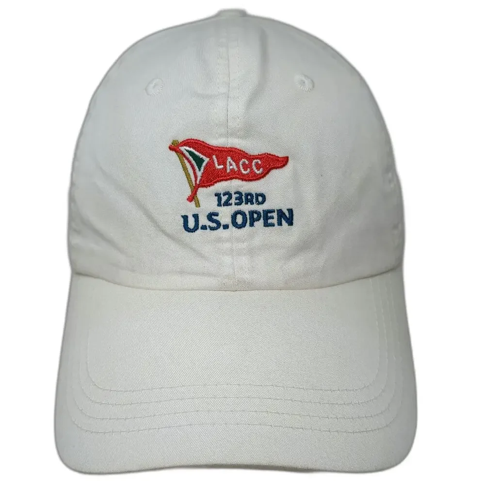 Ahead 123rd U.S. Open Baseball Cap White One Size LACC USGA Member Slideback Hat